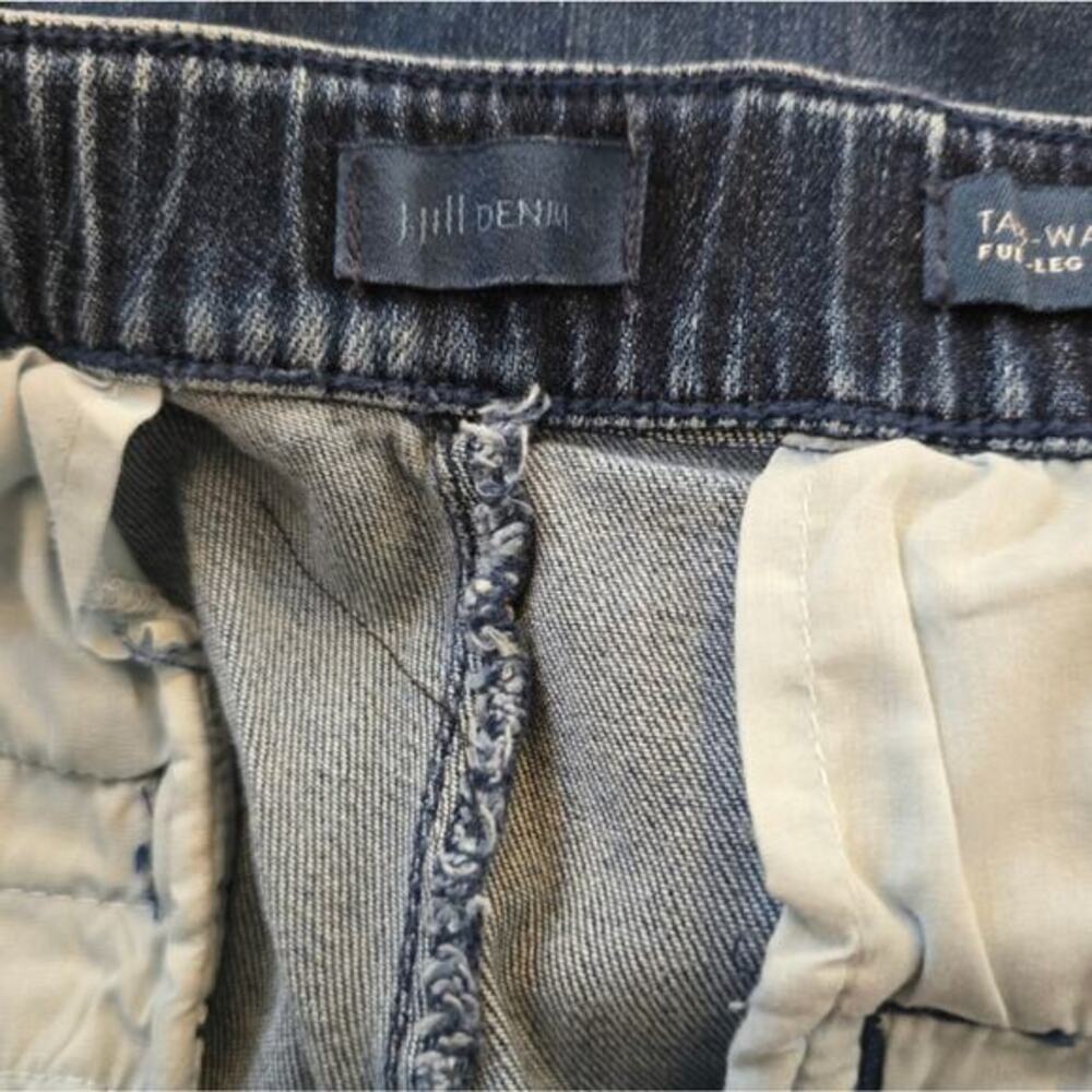 J. Jill Wide Leg Cropped Jeans, Denim Culottes, High Rise, Blue, Stylish - Picture 7 of 7